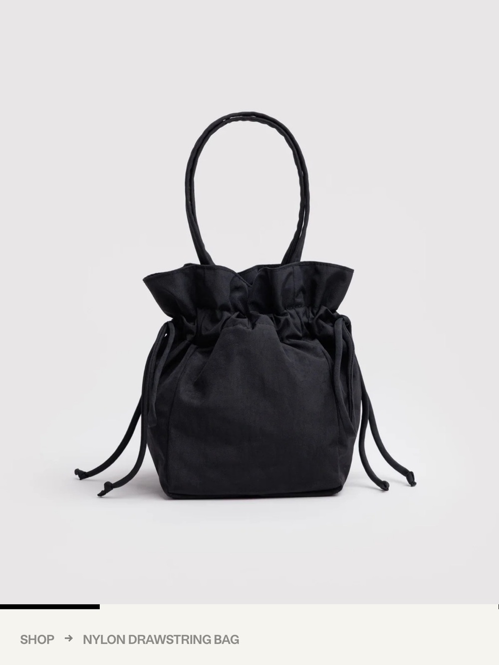 BAGGU Nylon Drawstring Bag
